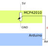 Arduino Nano - MCP42010 001_Steckplatine